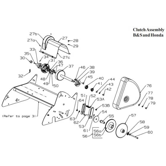 Masport 660 - 019041 - Apr 2009 7200737 - Clutch Assembly
