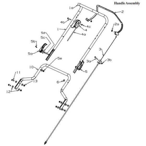 Masport 660 - 019041 - Apr 2009 7200737 - Handle Assembly