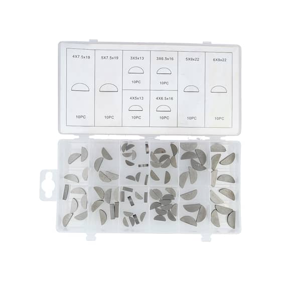 Woodruff Key Assortment (80 Piece)