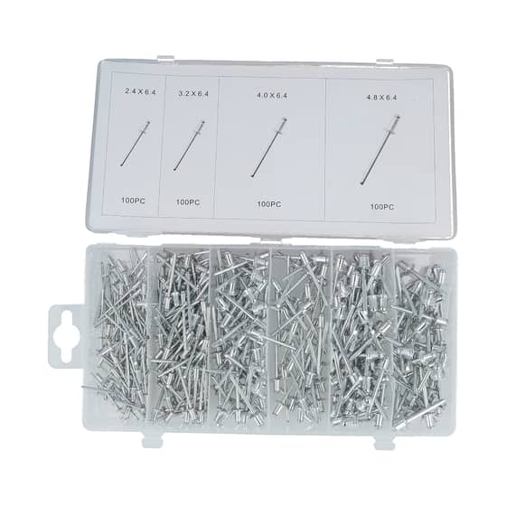 Pop Rivets Assortment (400 Piece)