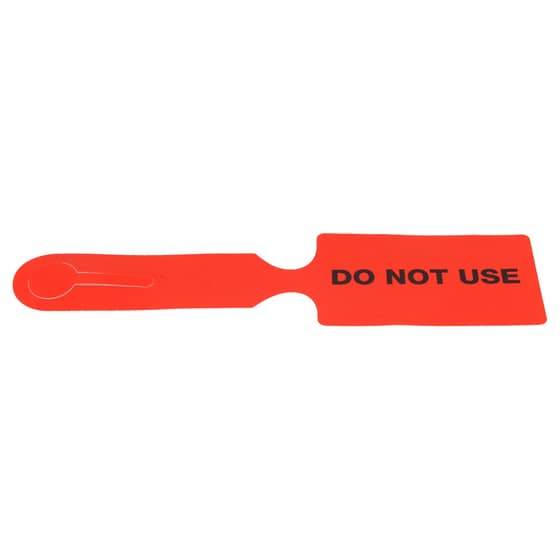 "Do Not Use" Loop Through Hire Tags, Pack Of 100 - ONLY 1 LEFT