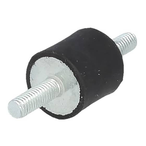 Anti-Vibration Mount Male M6 (D 20mm, H 19mm, Stud Length 17mm)
