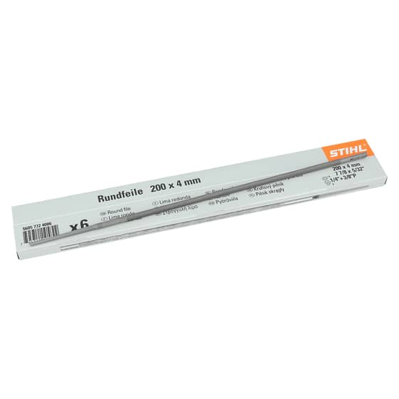 Genuine Stihl 5/32" (4.0mm) Chainsaw Chain File, Pack of 6
