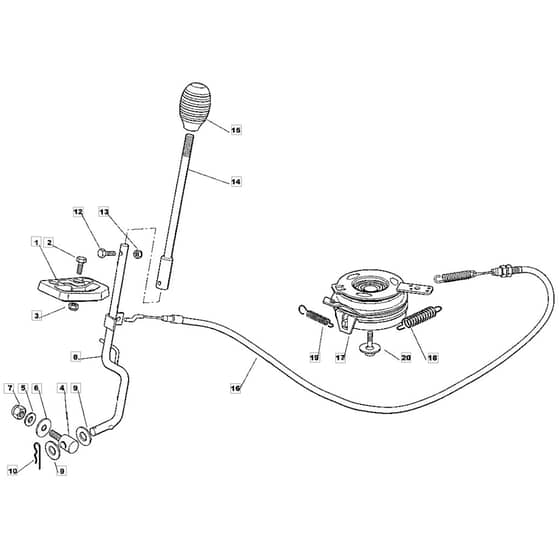 725M - 2002 - 13-2657-12 - Mountfield Ride On Mower Clutch Diagram