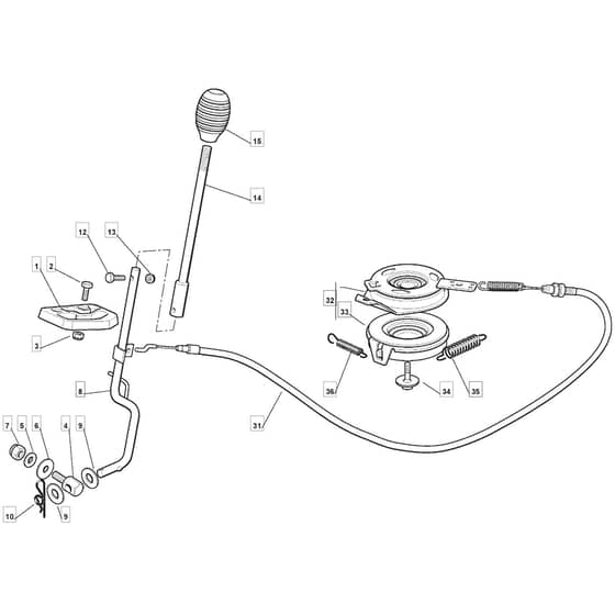 725M - 2007 - 299971583/ME7 - Mountfield Ride On Mower Clutch Diagram