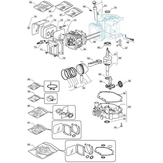725V - 2011-2013 - 2T0314483/UM9 - Mountfield Ride On Mower WBE0704 Cylinder Diagram