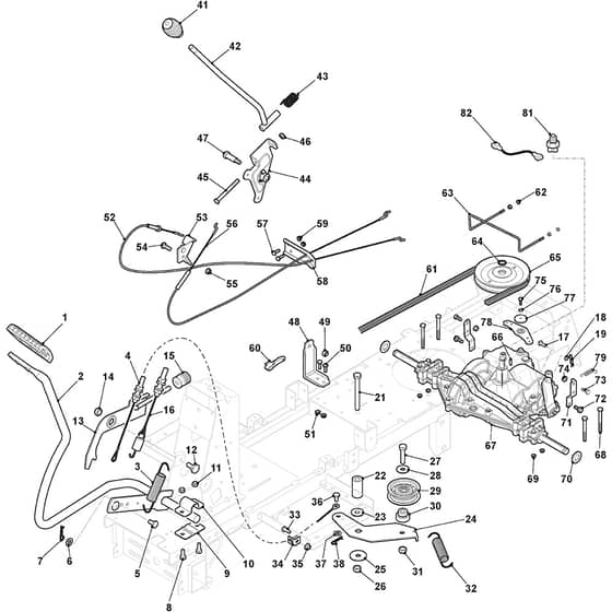 727 M - 2014-2015 - 2T0085483/M14 - Mountfield Ride On Mower Peerless Transmission Diagram