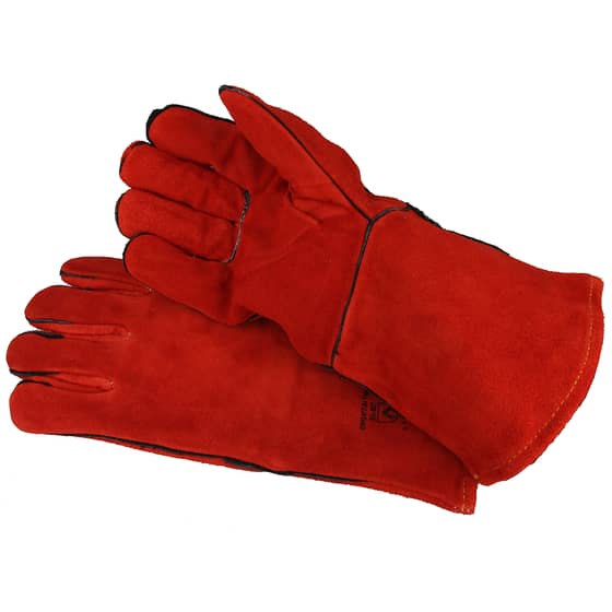 Welding Gauntlets (Red Leather)