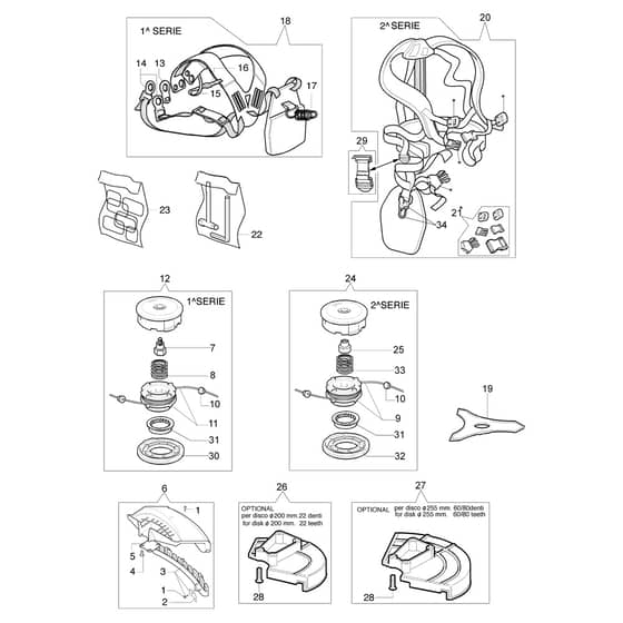 755 MASTER - Oleo-Mac Brushcutter Accessories Diagram