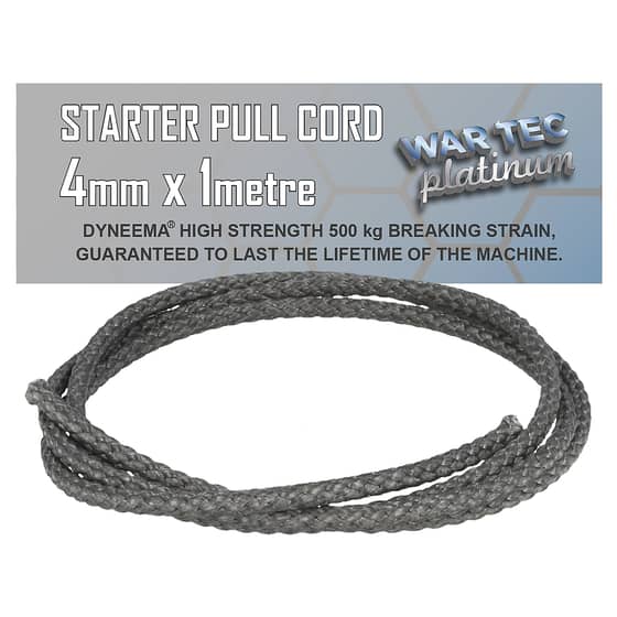 WAR TEC Platinum Starter Cord, 4.0mm x 1 Metre (Machine Life Time Warranty)