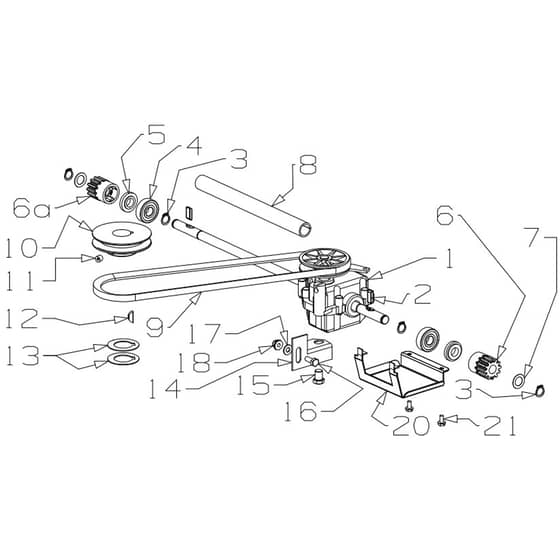 Masport 800AL - 465746 - Oct 2018 > 8320693 - Gearbox