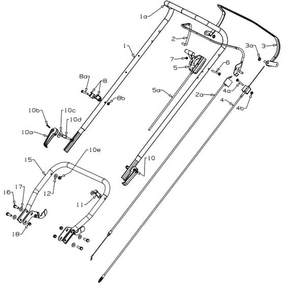 Masport 800ST - 480955 - Oct 2015 > 7975087 - Handle
