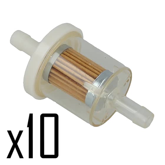Kawasaki FC420V, Tecumseh OHV125 Fuel Filter, Pack of 10