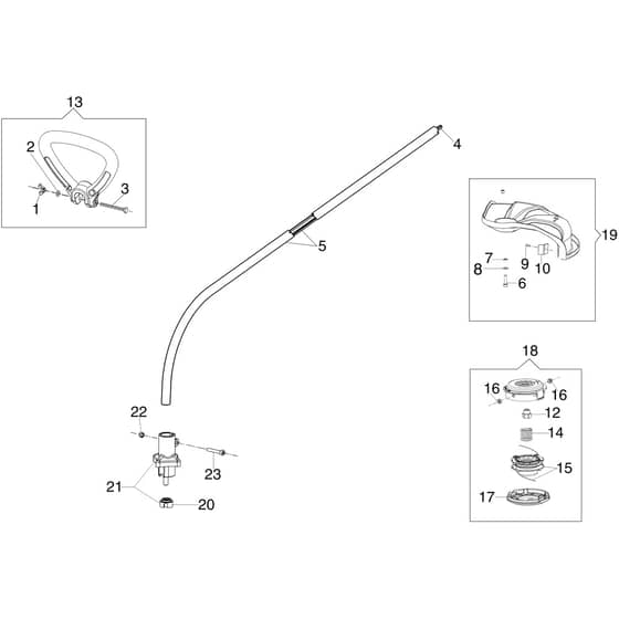 8091 -  - Efco Brushcutter Transmission Diagram