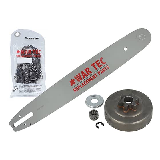 WAR TEC 18" - Guide Bar 3/8" - 063" - Chain, Sprocket Kit - Stihl MS390