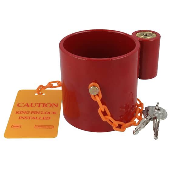 Trailer Kingpin Lock (Cylinder lock C/W 2 Keys) - ONLY 2 LEFT