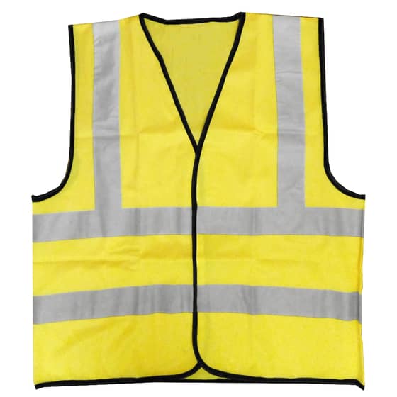 High-Visibility Yellow Waistcoat - Size Medium - ONLY 4 LEFT
