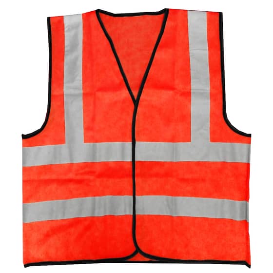 High-Visibility Orange Waistcoat - Size Medium - ONLY 5 LEFT