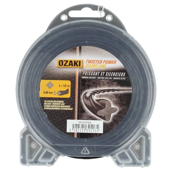 Genuine Ozaki 2.4mm x 15m Strimmer Line (Twisted)