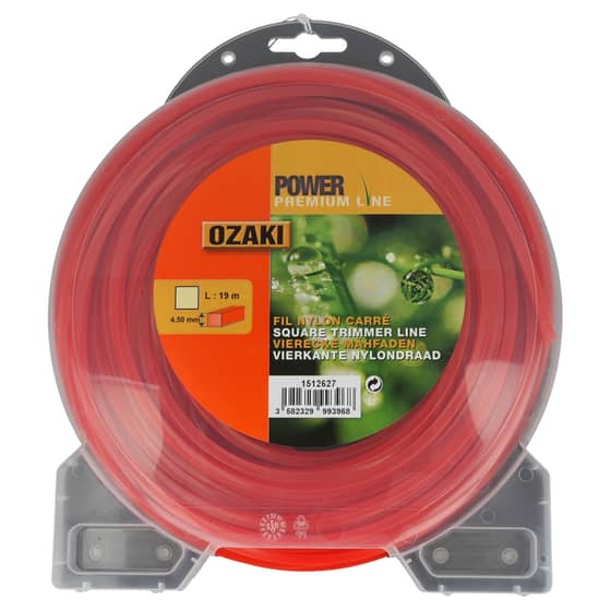 Genuine Ozaki Power Premium 4.5mm x 19m Strimmer Line (Square)