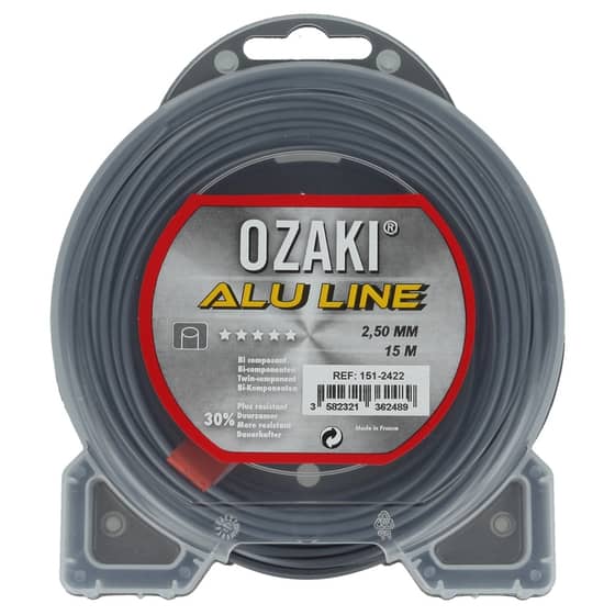Genuine Ozaki Alu 2.5mm x 15m Strimmer Line (Round)