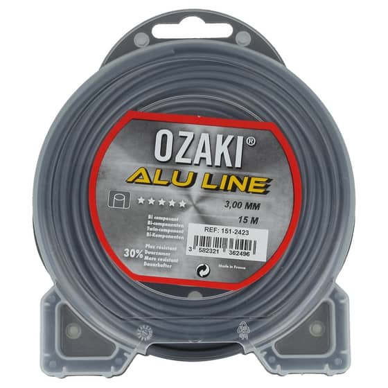 Genuine Ozaki Alu 3.0mm x 15m Strimmer Line (Round)
