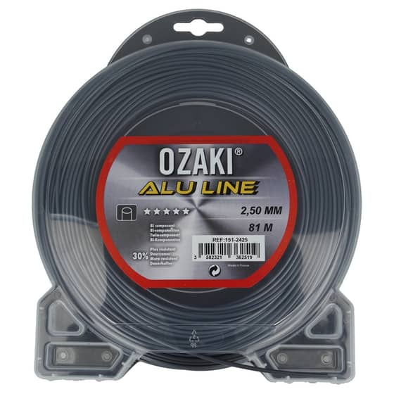 Genuine Ozaki Alu 2.5mm x 81m Strimmer Line (Round)