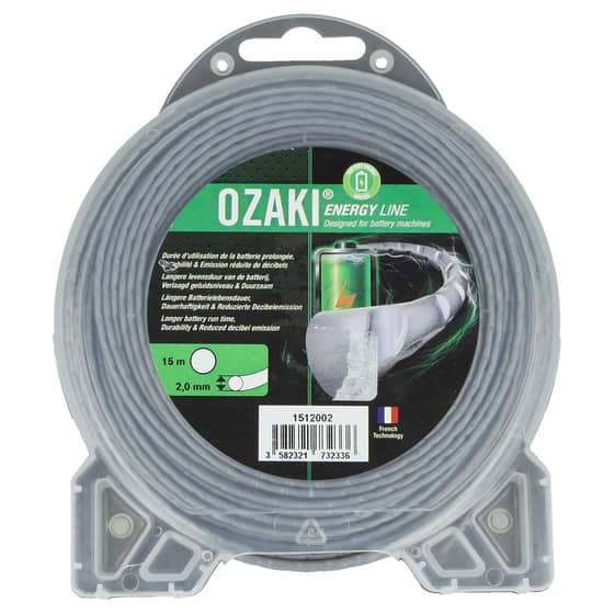 Genuine Ozaki Battery 2.0mm x 15m Strimmer Line (Ribbed Round)