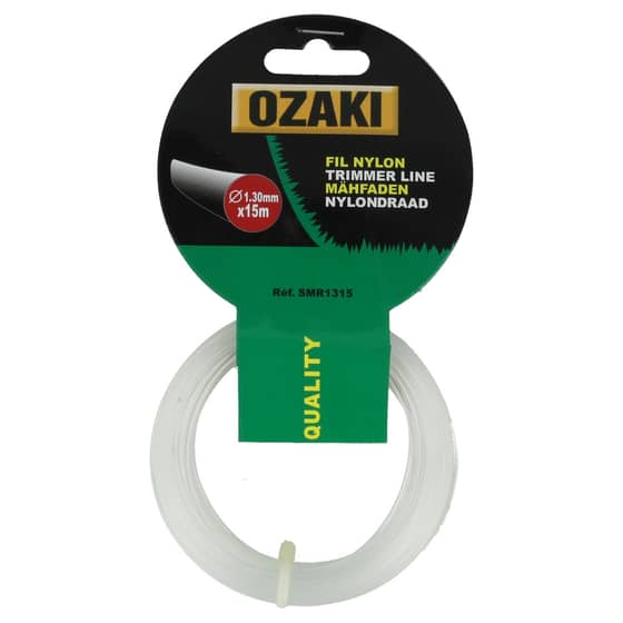 Genuine Ozaki Eco 1.3mm x 15m Strimmer Line (Round)