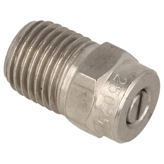 High Pressure Spray Nozzle (25 Degrees, Size 025) - 1/4" BSP - ONLY 1 LEFT