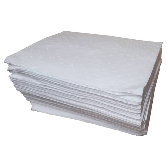 Oil & Fuel Absorbent Pads 40cm x 50cm Double Weight Dispenser (Pack Of 100)