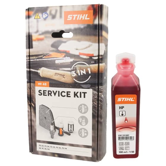 Genuine Stihl FS94, HL94 Service Kit (No.48) & Oil - 4149 007 4102