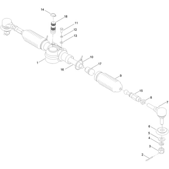 Toro  81cm Rider - 75501 (321000000 - 321999999) Steering Rack