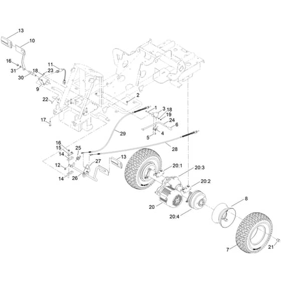 Toro  81cm Rider - 75501 (322000000 - 322999999) Transmission