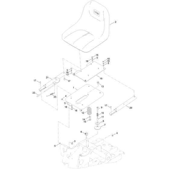 Toro  81cm Rider - 75501 (323000000 - 999999999) Seat