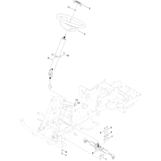 Toro  81cm Rider - 75501 (323000000 - 999999999) Steering Column
