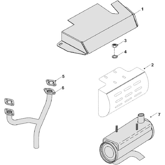 Countax A2050 - From 01-01-2008 To 01-02-2008 - 4 Exhaust (Briggs)