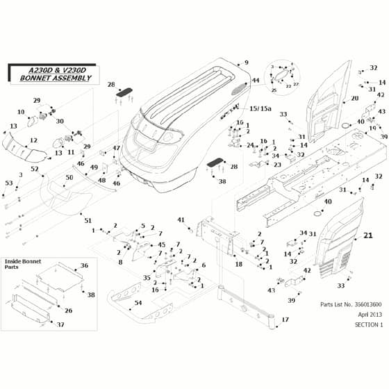 Countax A230D - 1 Bonnet