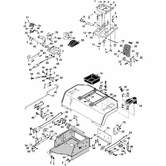 Countax A2550 - 12 Seat And Deck Lift