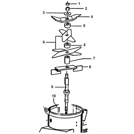 Viking AB 4080 S - Blade Set - 1 - Parts Diagram
