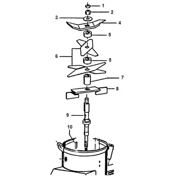 Viking AB 4099 SE - Blade Set - 1 - Parts Diagram