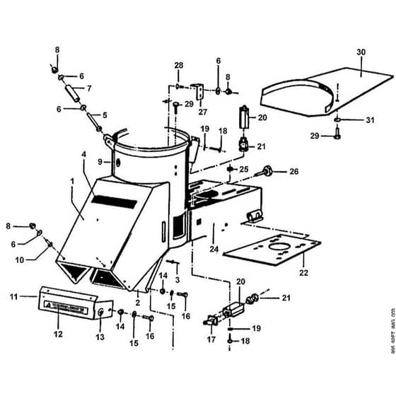 Viking AB 4099 SE - Funnel 2 - Parts Diagram