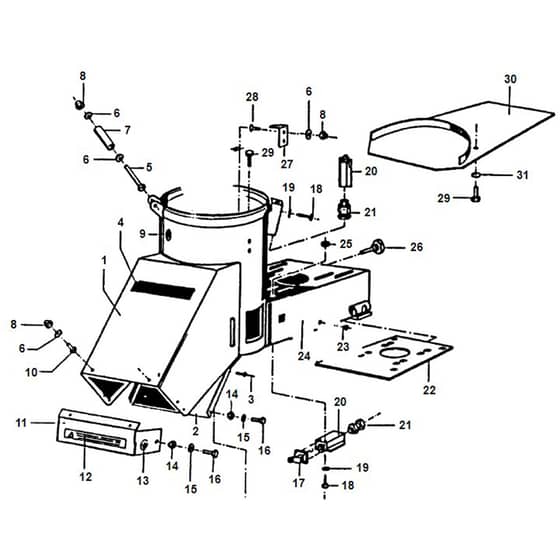 Viking AD 4064 S - Housing - Parts Diagram
