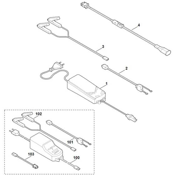 Viking ADL 012 - Battery Charger - Parts Diagram