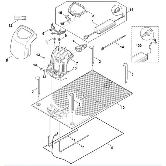 Viking ADO 601 - Docking Station - Parts Diagram