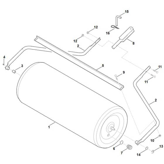 Viking AGW 098 - Garden Roller - Parts Diagram