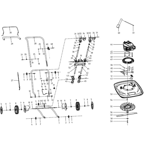 Cobra AIRMOW 51 - Hover Mower Feb 2018 Main Diagram