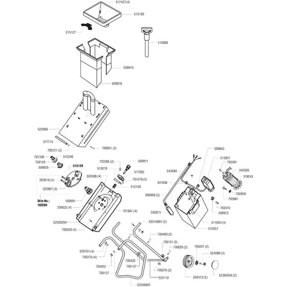 AL-KO Dynamic 1600 R - 104957 - Main Assembly