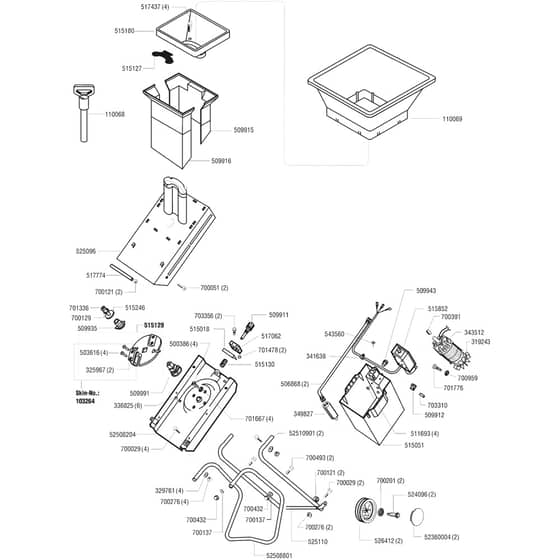 AL-KO Dynamic 1800 RS - 104958 - Main Assembly: 2.1998 - 6.2000