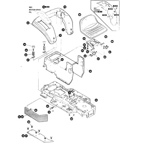 AL-KO T13-102 SD - 110139 - Seat & Chassis: 12.1994 - 1.1996